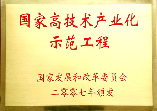 国家高科技产业化示范工程